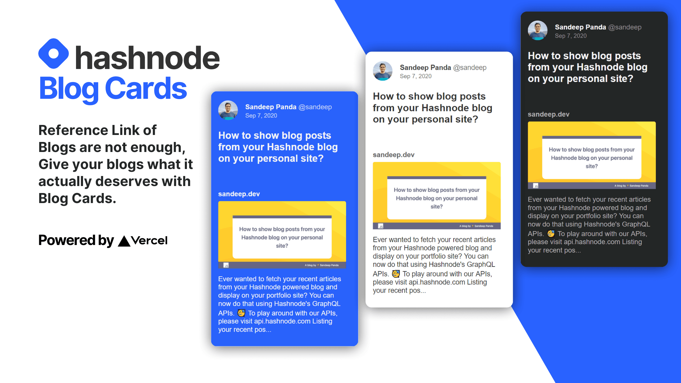 Hashnode Blog Cards 🏗️