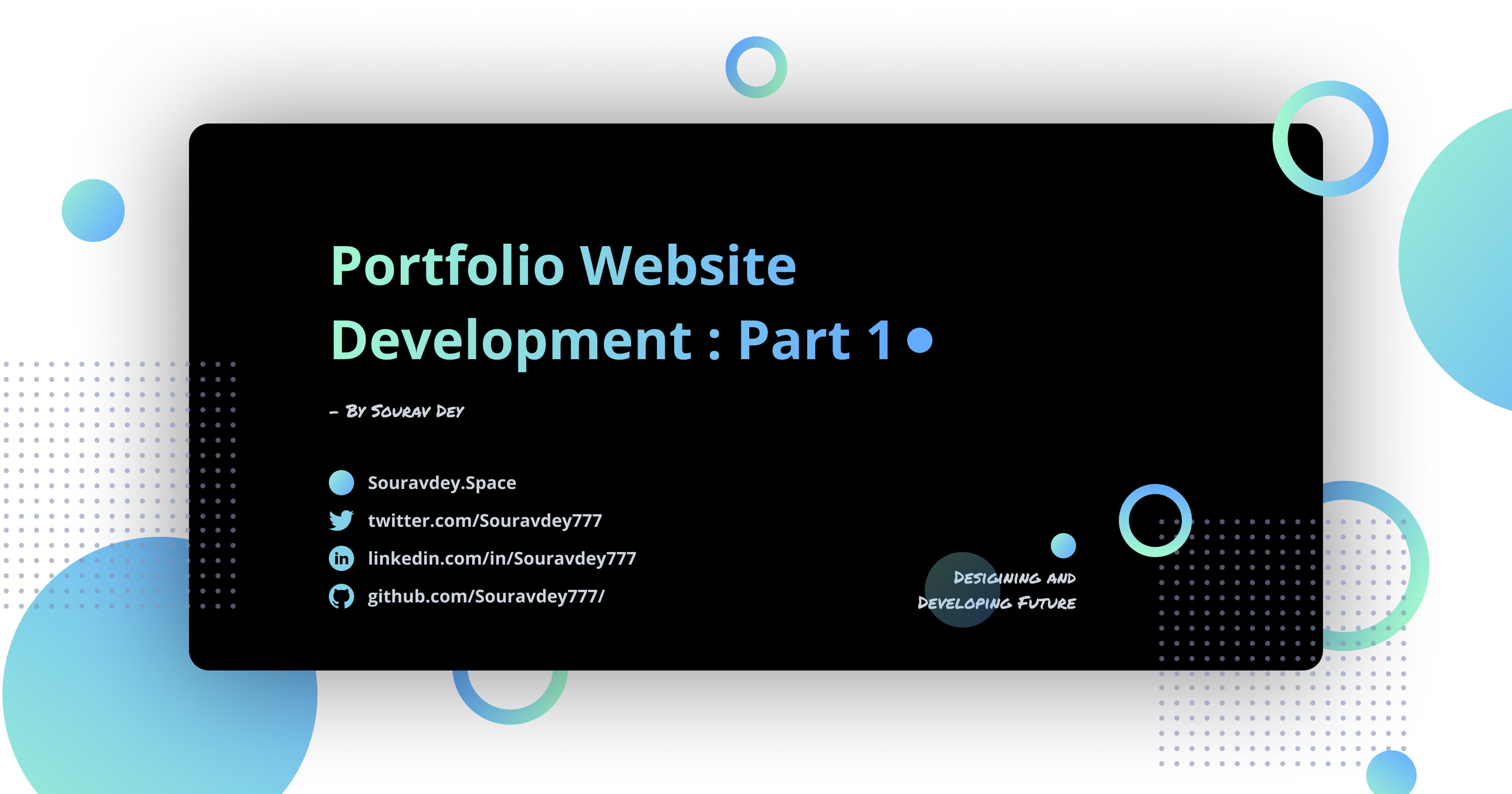 Portfolio Website Development - Part 1 🏗️