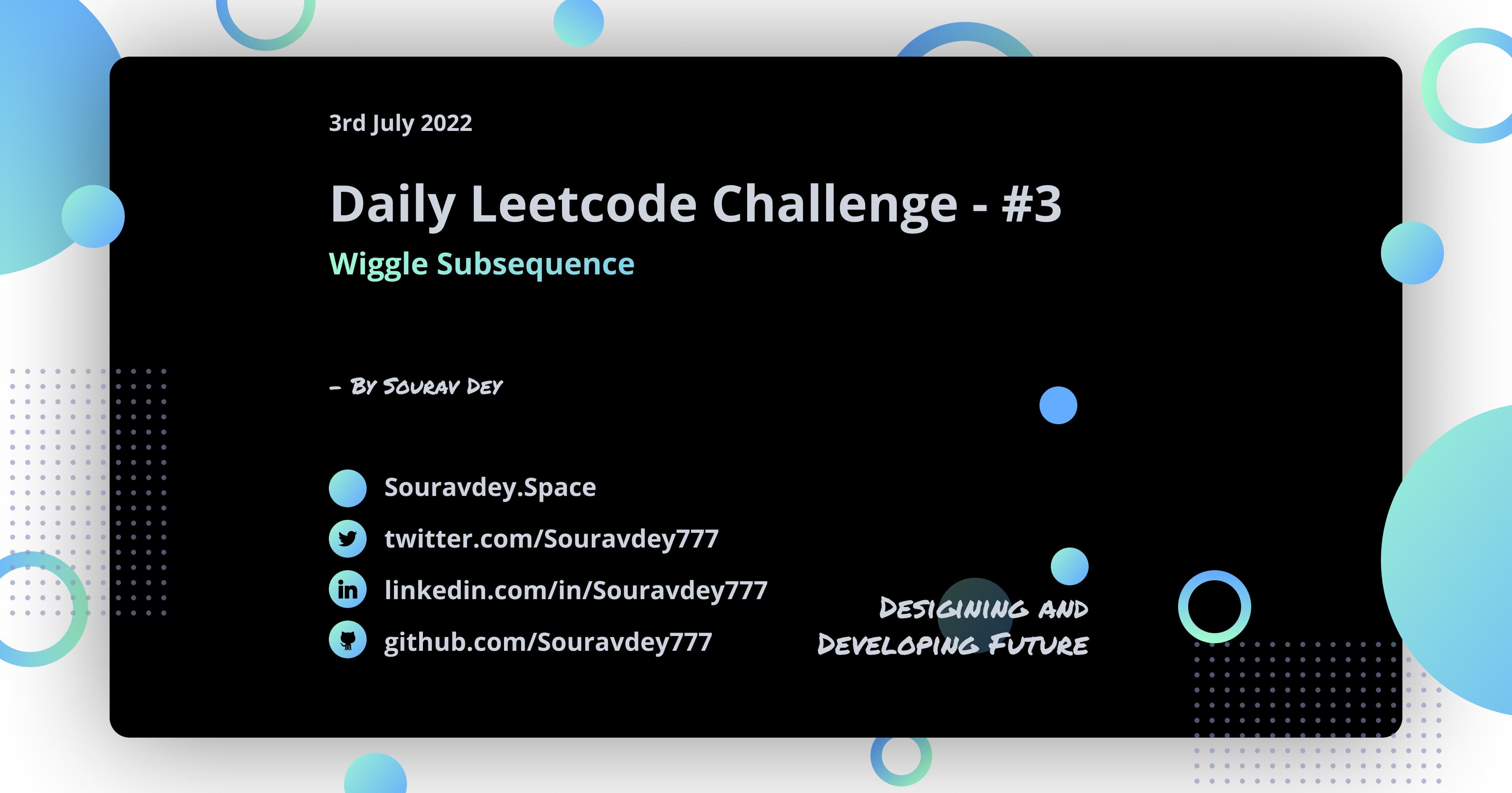 LeetCode Question - 376. Wiggle Subsequence 🧠